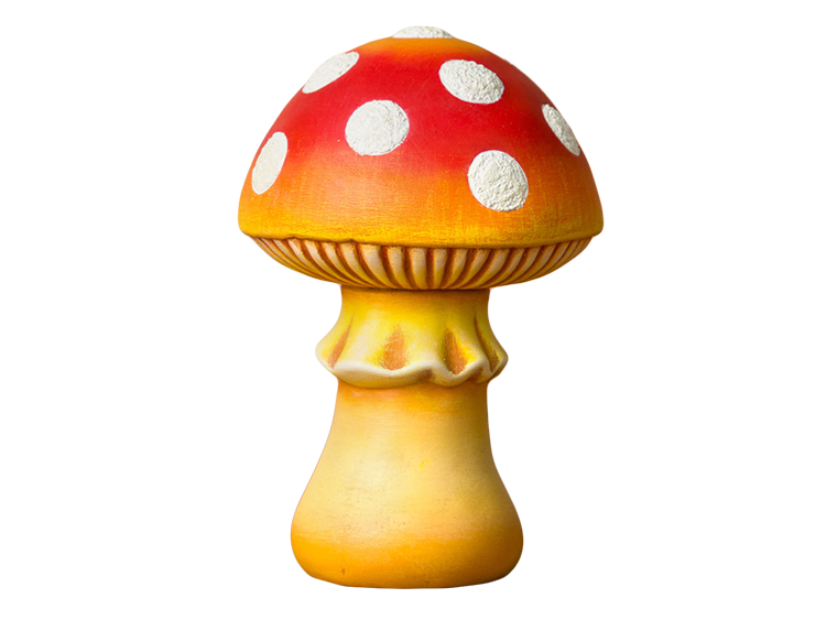 Bisque Large Rounded Mushroom (Case of 6)