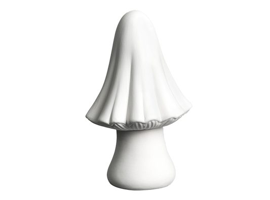 Bisque Large Pointed Mushroom (Case of 6)