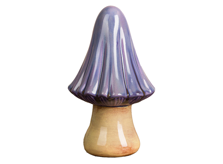 Bisque Large Pointed Mushroom (Case of 6)