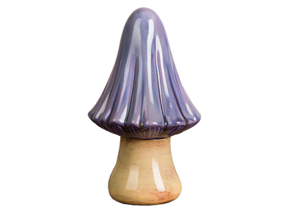 Bisque Large Pointed Mushroom (Case of 6)