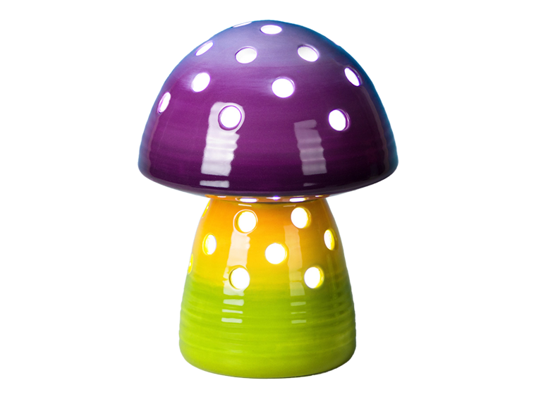 Bisque Small Mushroom Lantern (Case of 4)