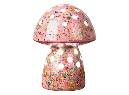 Bisque Small Mushroom Lantern (Case of 4)