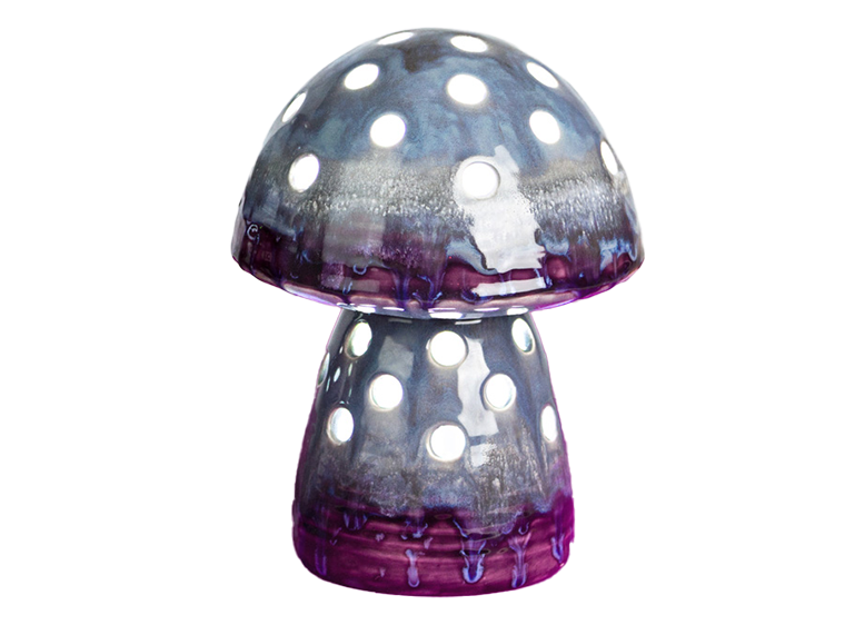 Bisque Small Mushroom Lantern (Case of 4)