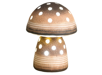 Bisque Small Mushroom Lantern (Case of 4)