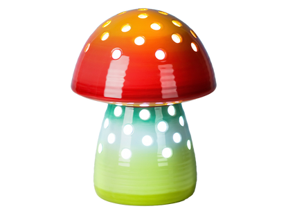 Bisque Large Mushroom Lantern (Case of 4)