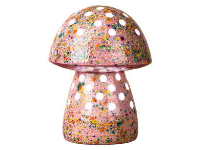 Bisque Large Mushroom Lantern (Case of 4)