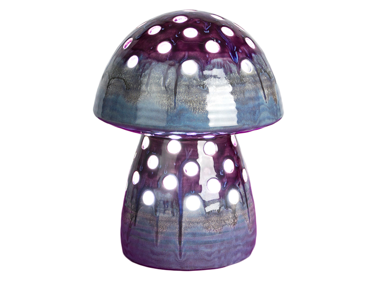 Bisque Large Mushroom Lantern (Case of 4)