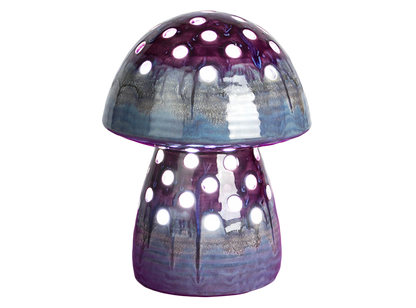 Bisque Large Mushroom Lantern (Case of 4)