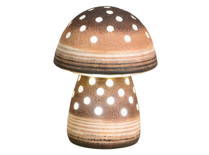 Bisque Large Mushroom Lantern (Case of 4)