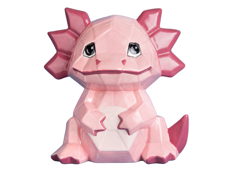 Bisque Axolotl Facet-Ini (Case of 6)