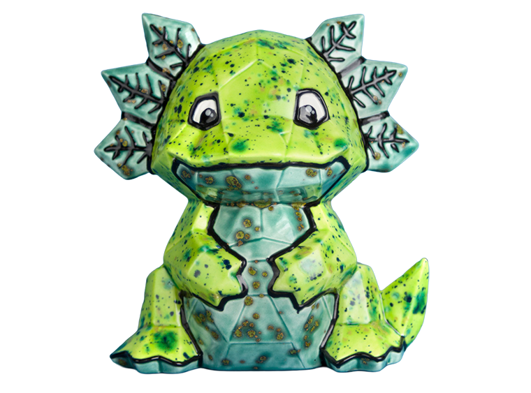 Bisque Axolotl Facet-Ini (Case of 6)