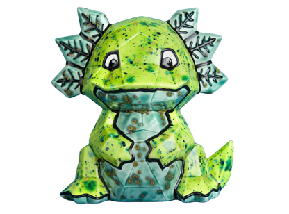 Bisque Axolotl Facet-Ini (Case of 6)