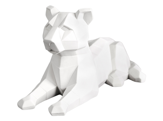 Bisque Faceted Big Cat (Case of 4)