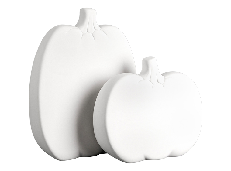Bisque Tall Pumpkin Silhouette (Case of 6)