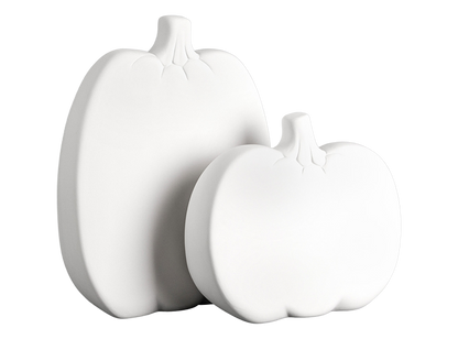 Bisque Tall Pumpkin Silhouette (Case of 6)