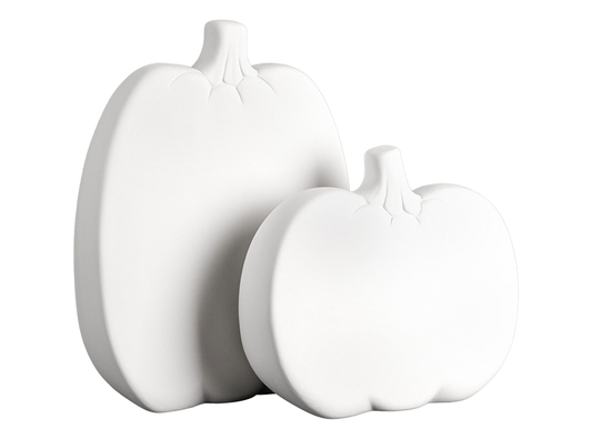 Bisque Tall Pumpkin Silhouette (Case of 6)