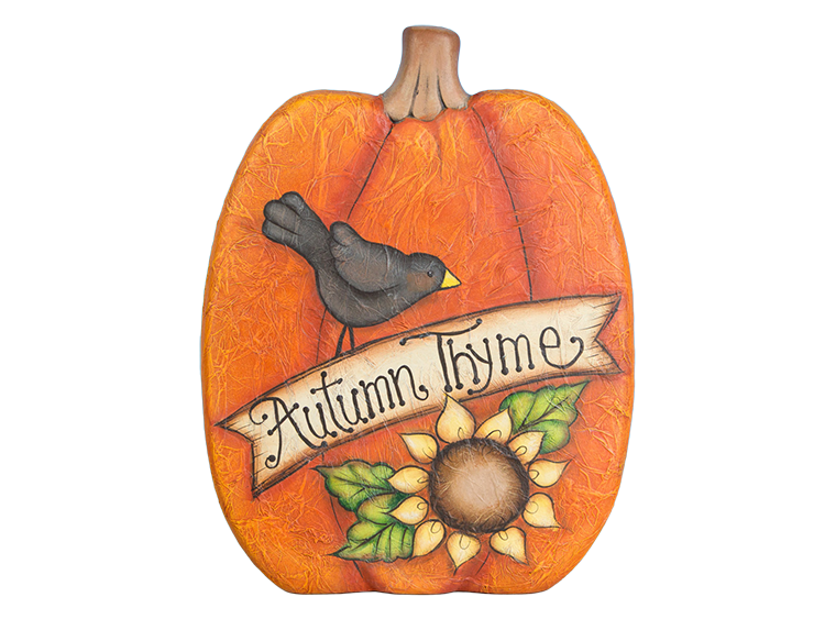 Bisque Tall Pumpkin Silhouette (Case of 6)