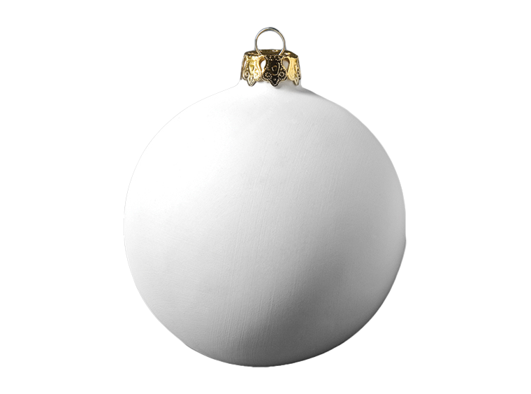 Bisque 3" Ornament Ball (Case of 12)