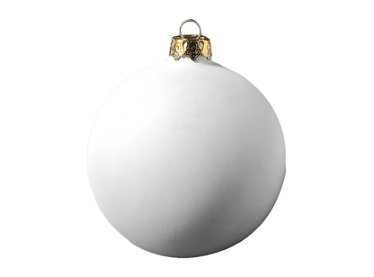 Bisque 3" Ornament Ball (Case of 12)