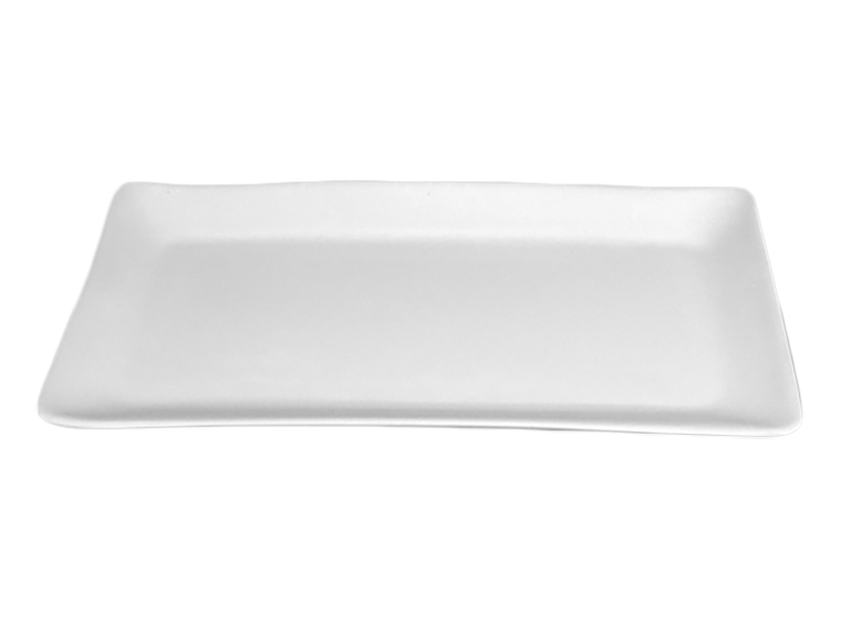 Bisque Rectangle Tray (Case of 6)