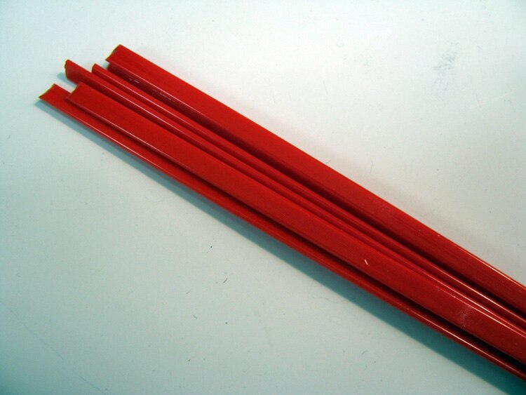 Cherry Red Semi-Opal Noodles (Case of 1)