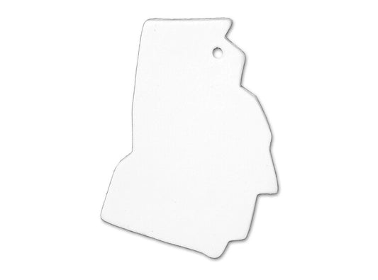 Bisque Georgia State Ornament (Case of 6)