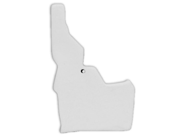 Bisque Idaho State Ornament (Case of 6)