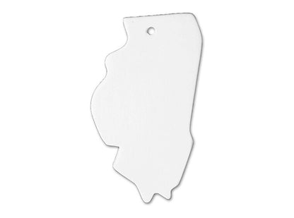 Bisque Illinois State Ornament (Case of 6)