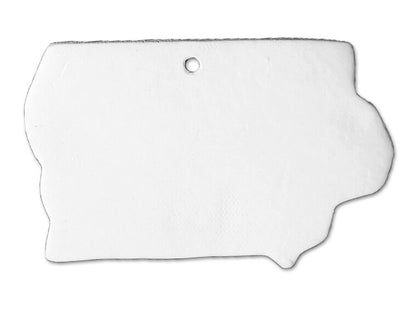 Bisque Iowa State Ornament (Case of 6)