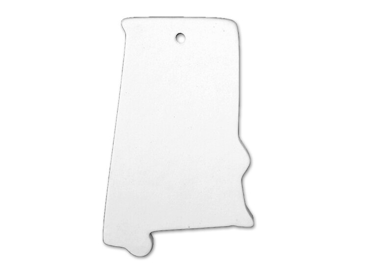 Bisque Alabama State Ornament (Case of 6)
