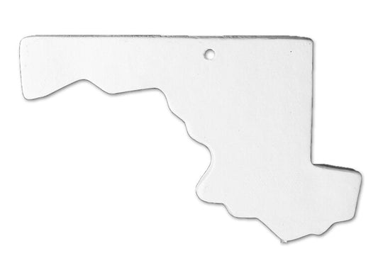Bisque Maryland State Ornament (Case of 6)