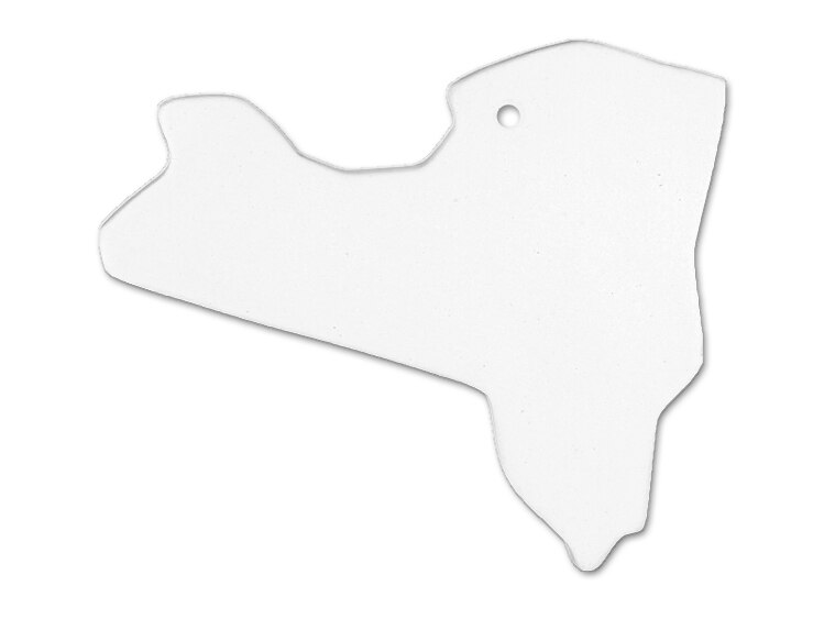 Bisque New York State Ornament (Case of 6)