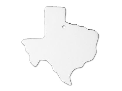 Bisque Texas State Ornament (Case of 6)