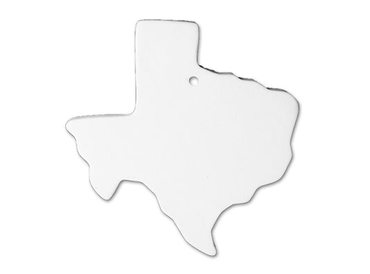 Bisque Texas State Ornament (Case of 6)