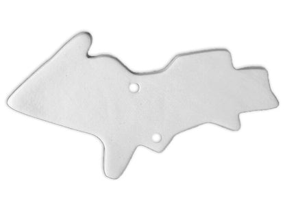 Bisque Upper Michigan State Ornament (Case of 6)