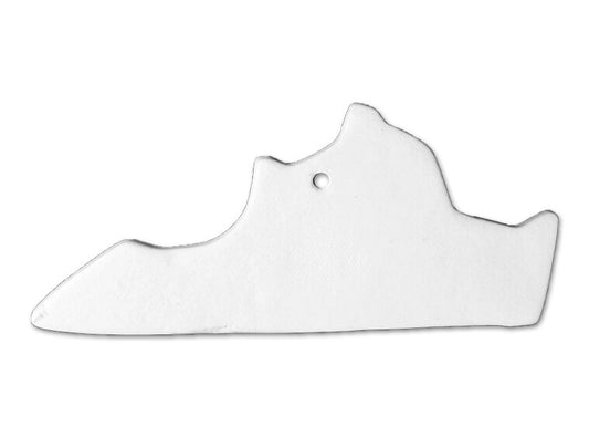 Bisque Virginia State Ornament (Case of 6)