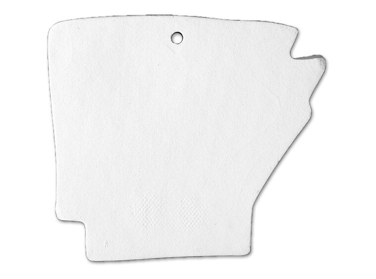 Bisque Arkansas State Ornament (Case of 6)