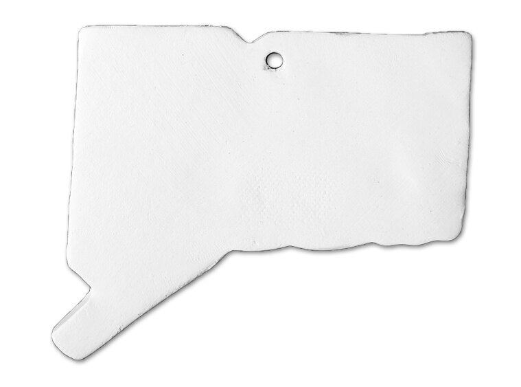 Bisque Connecticut State Ornament (Case of 6)