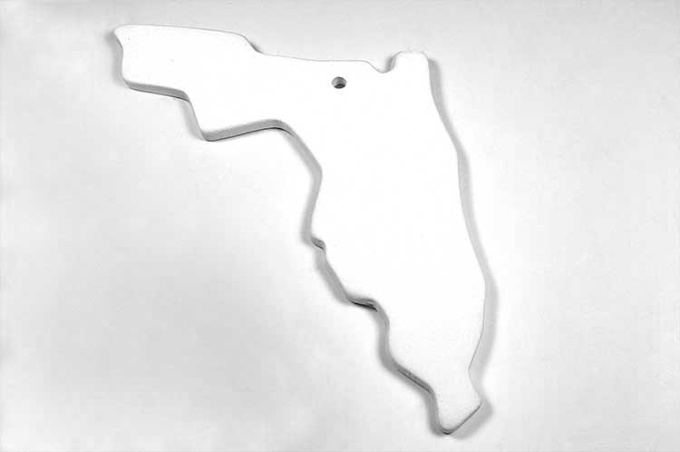 Bisque Florida State Ornament (Case of 6)
