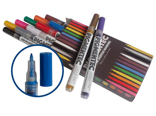 Pigmentec Fine Tip Acrylic Markers (Case of 1)