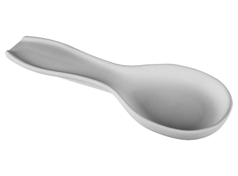 Bisque Stoneware Handled Spoon Rest (Case of 6)