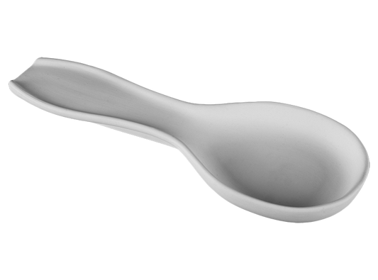 Bisque Stoneware Handled Spoon Rest (Case of 6)