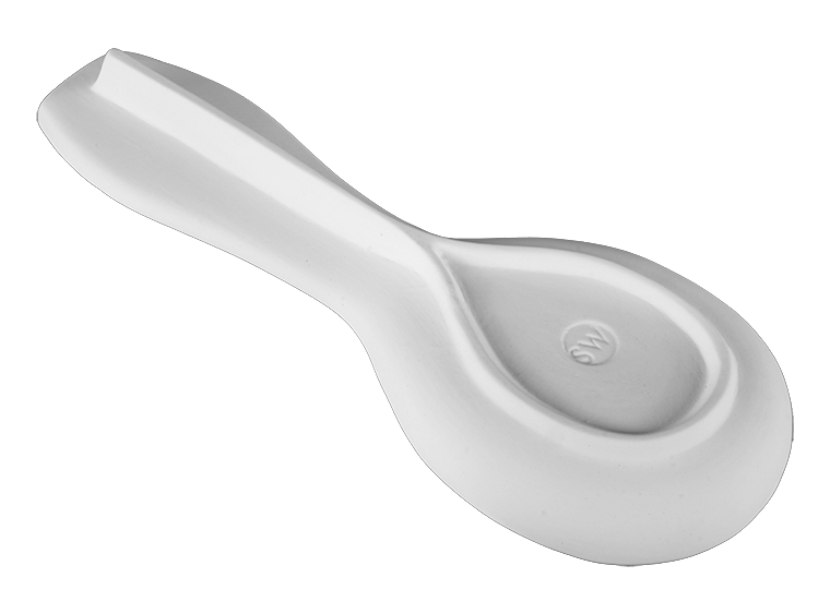 Bisque Stoneware Handled Spoon Rest (Case of 6)