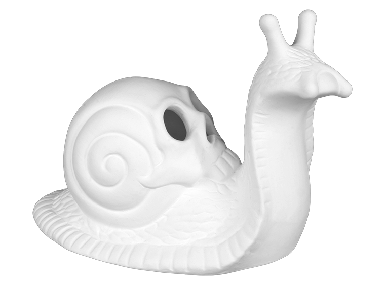 Bisque Stoneware Snail Reaper (Case of 1)
