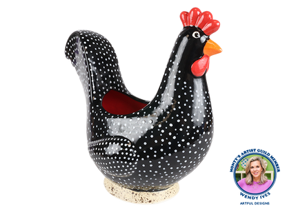 Bisque Stoneware Cock-A-Doodle Planter (Case of 1)