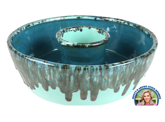Bisque Stoneware Concentric Planter (Case of 2)