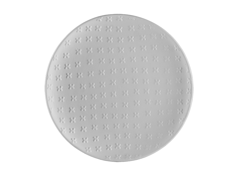 Bisque Stoneware Cross Stitch Salad Plate (Case of 4)