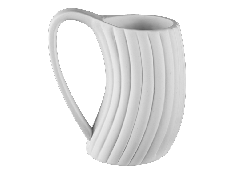 Bisque Stoneware Curved Mug (Case of 4)