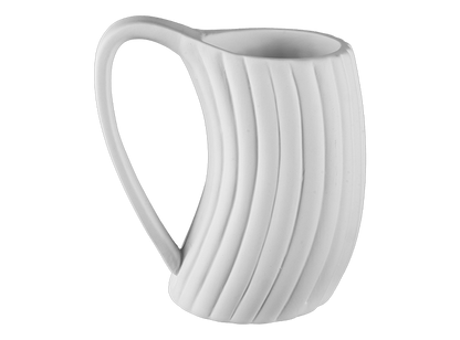 Bisque Stoneware Curved Mug (Case of 4)