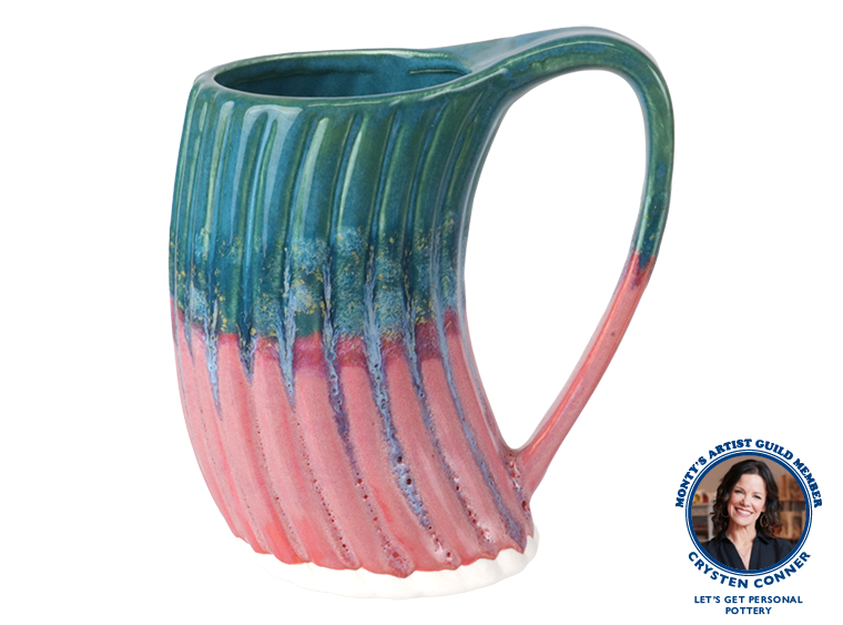 Bisque Stoneware Curved Mug (Case of 4)